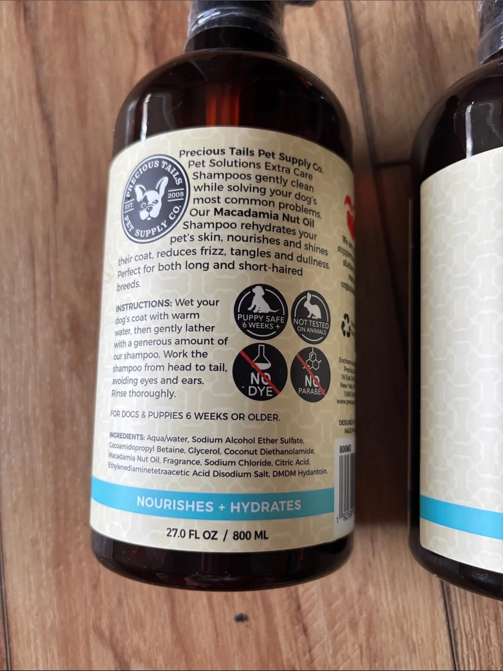 Extra Care Macadamia Nut Oil Pet Shampoo